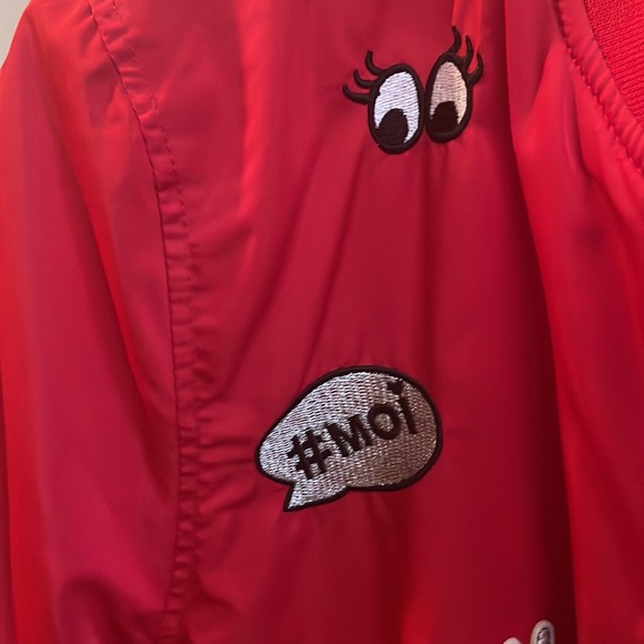 Red Kids Bomber Jacket - Picture 3 of 6